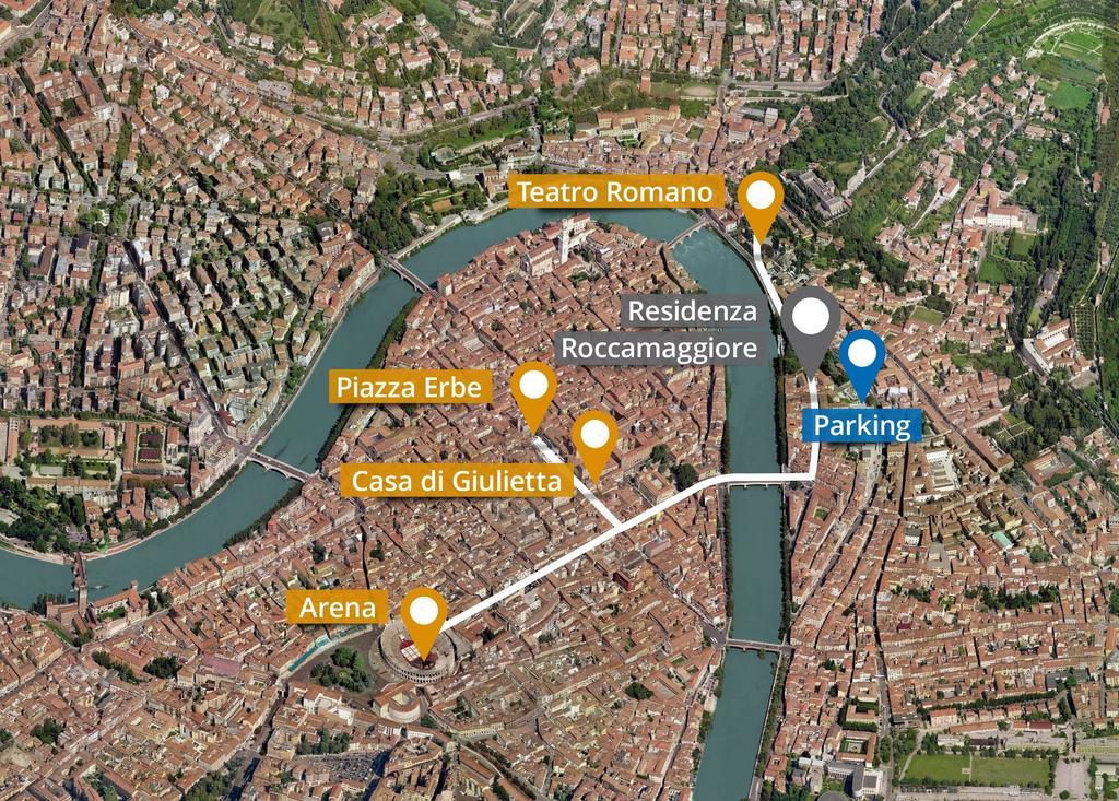 Residenza Roccamaggiore Verona Eksteriør billede